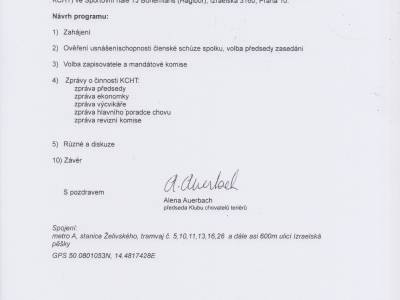 Členská schůze 2023